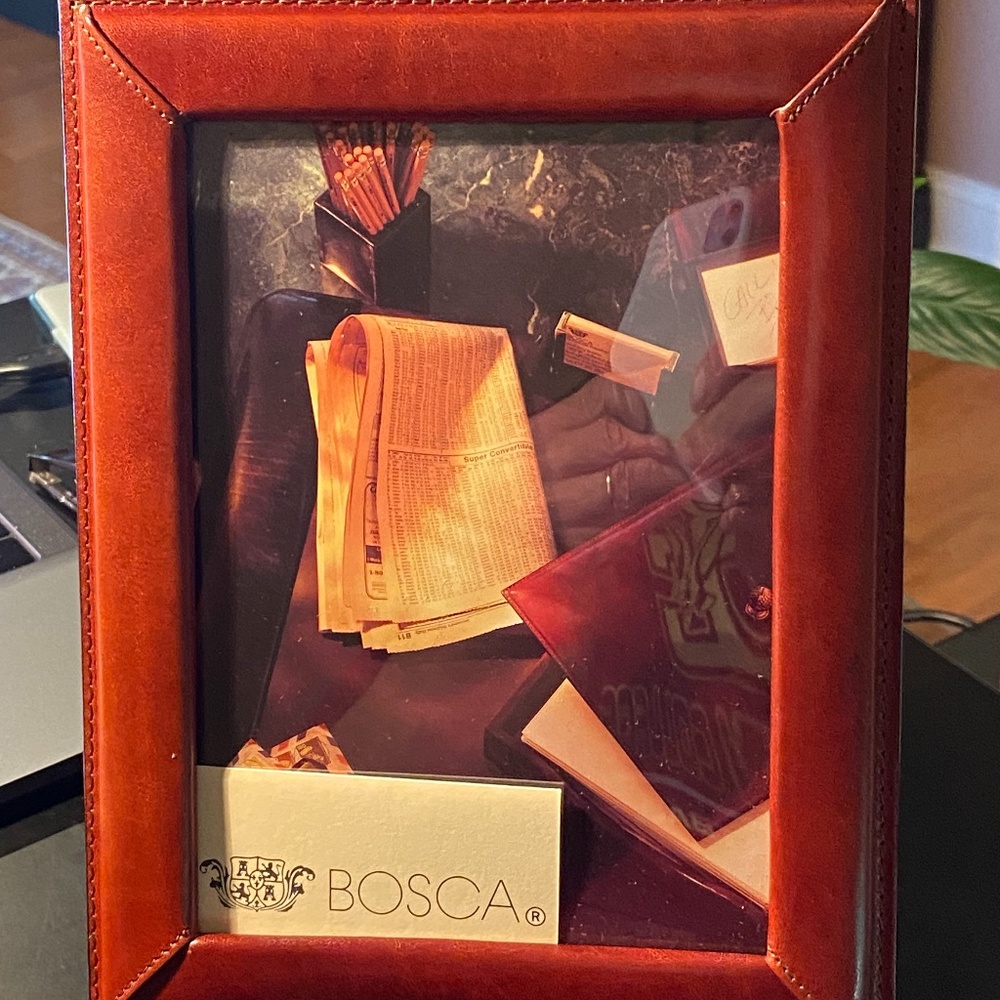 Bosca Leather Picture Frame